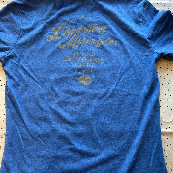 Harley-Davidson Blue Authentic Tee - Picture 5 of 7